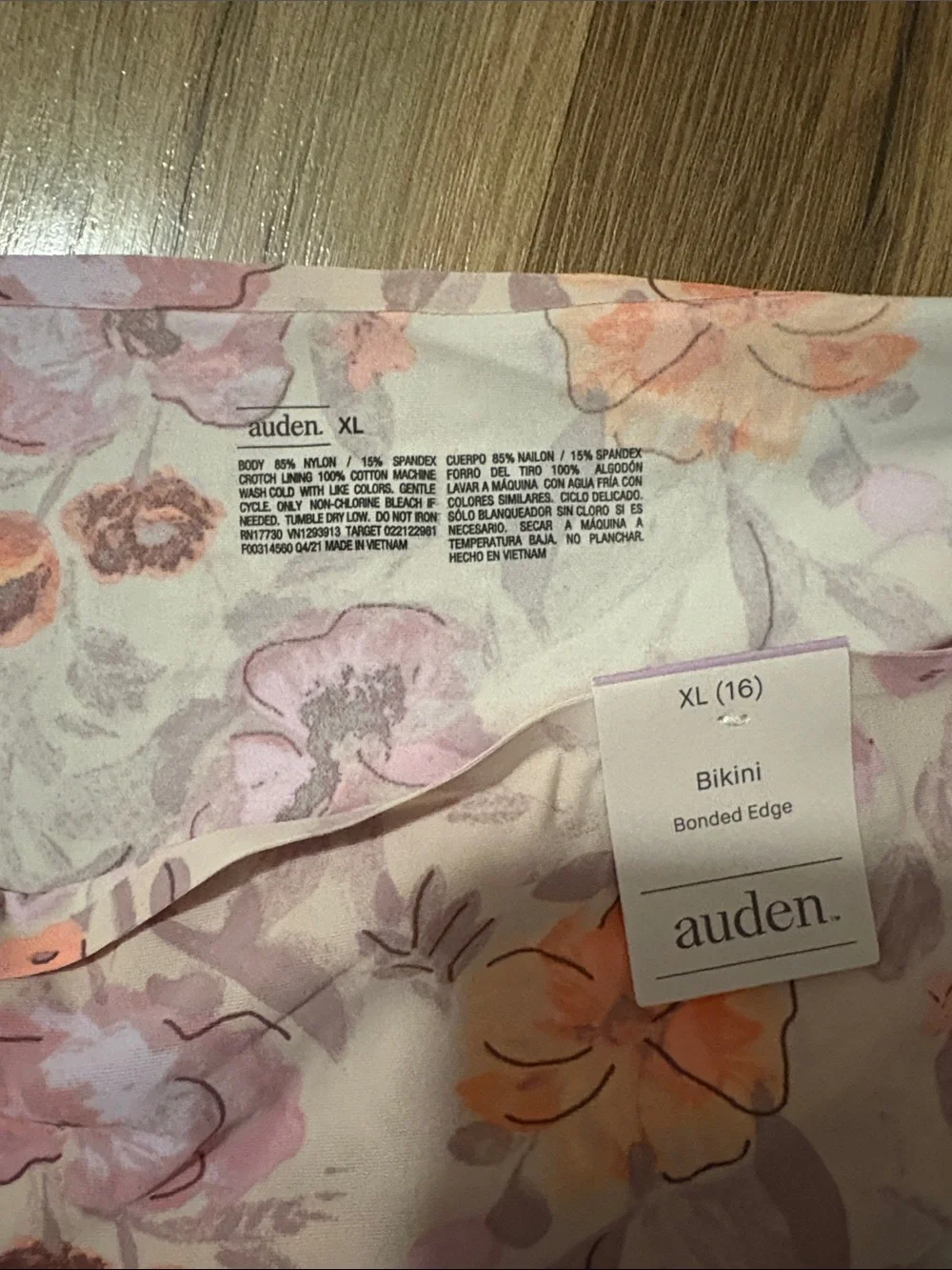 Auden Floral Bikini Undies Size XL